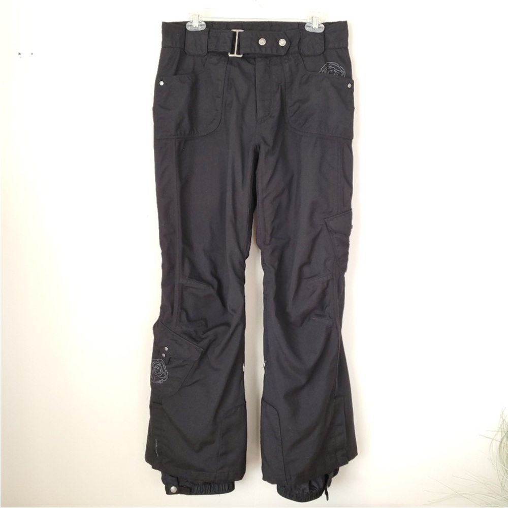 Columbia Titanium Omni-tech Women's Rose Snowboard Black Pant Size Small